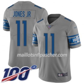 Maillot Detroit Lions Marvin Jones Jr 11 Nike Gris 100th - Homme